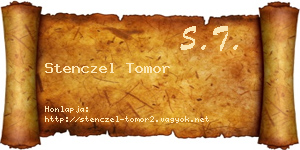 Stenczel Tomor névjegykártya